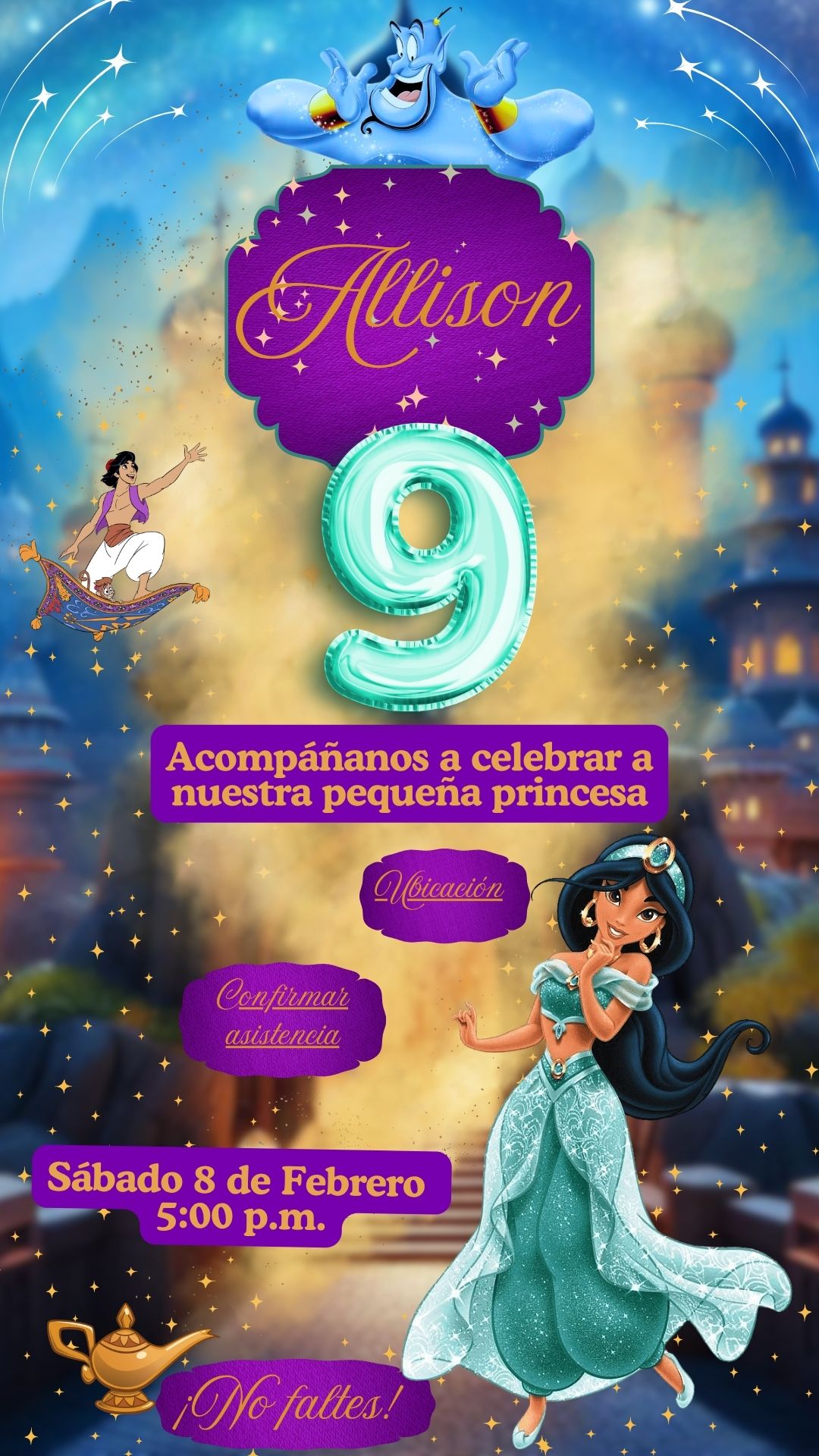 Invitación digital de cumpleaños